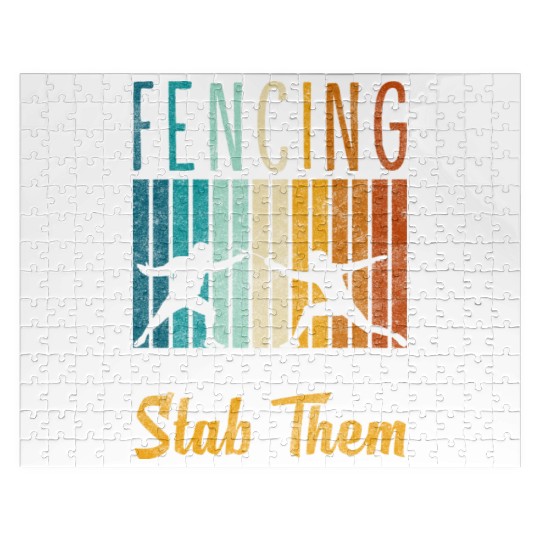 Fencing Training Winner Tradition Jigsaw Puzzles