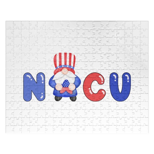 Cute NICU 4th of July Independence Day Design Jigsaw Puzzles