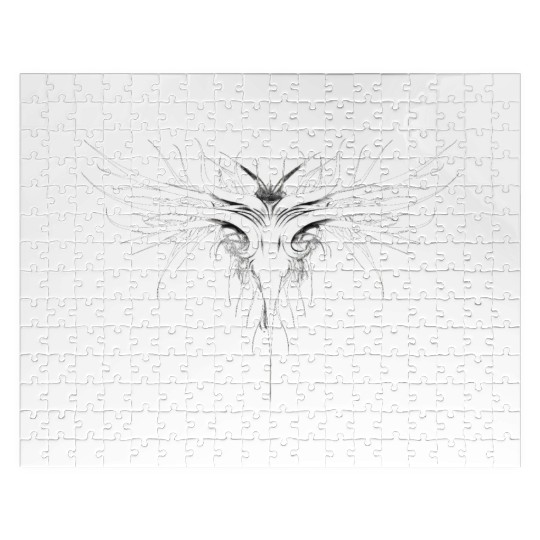 Cyber Sigilism Lightning Bolt Tattoo Design Jigsaw Puzzles