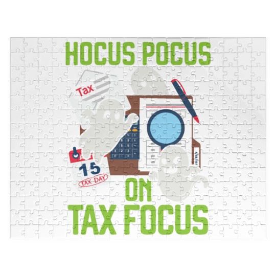 Hocus Focus on Tax Focus Accountant Halloween Jigsaw Puzzles