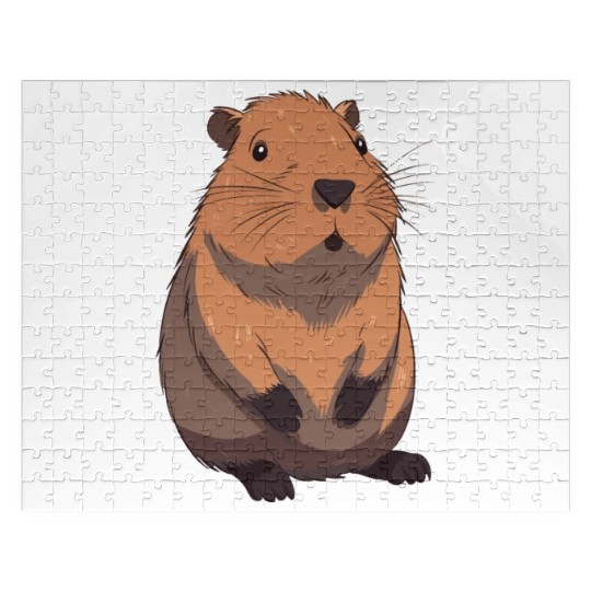 Capybara In Nature Jigsaw Puzzles