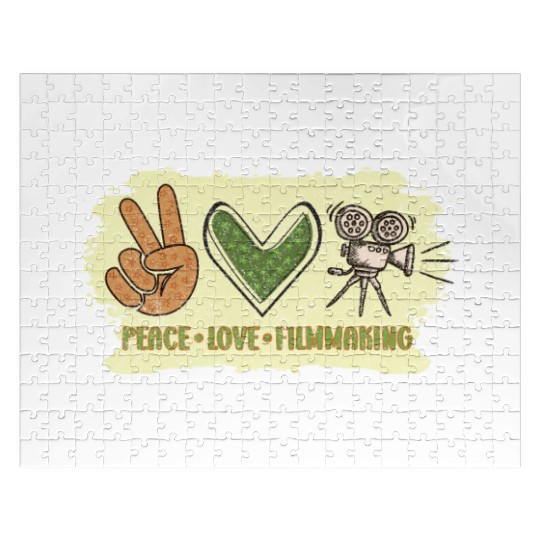 Peace Love Filmmaking Jigsaw Puzzles