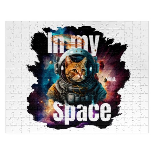 In my Mind Space Cat Astronaut Design Pets Lover Jigsaw Puzzles
