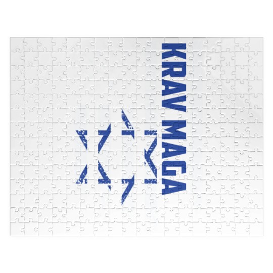 Krav Maga American USA Israel Flag Jigsaw Puzzles