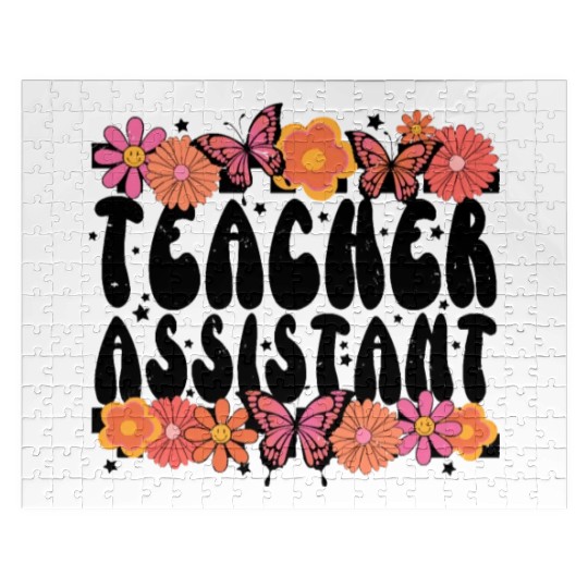 Floral Teacher Assistant Jigsaw Puzzles