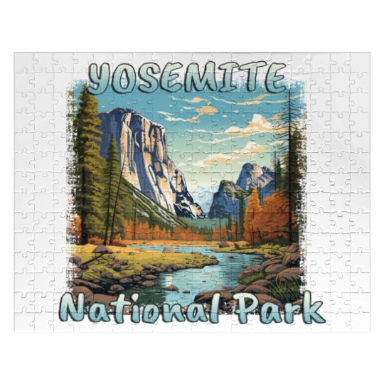 USA Yosemite National Park Sierra Nevada Colorful Jigsaw Puzzles