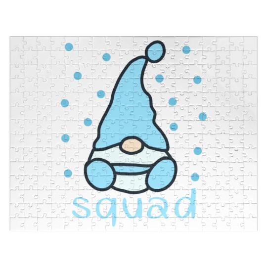 Funny Gnomes with snow fall celebrate Jigsaw Puzzles