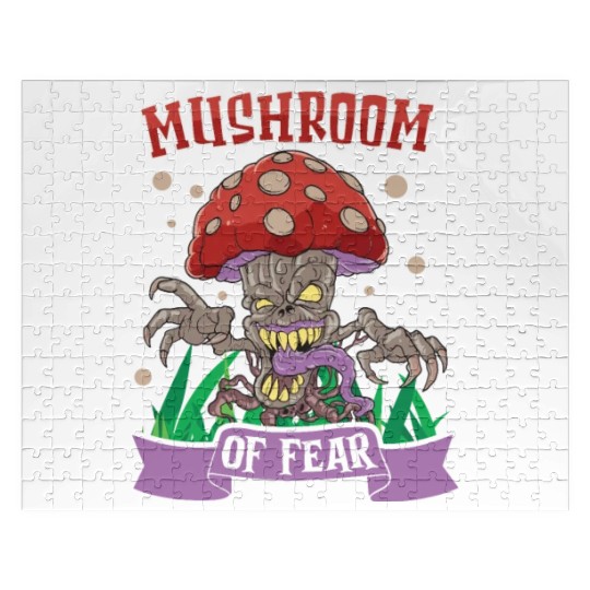 Horror Halloween Mushroom Collector Mushroom Farm Jigsaw Puzzles