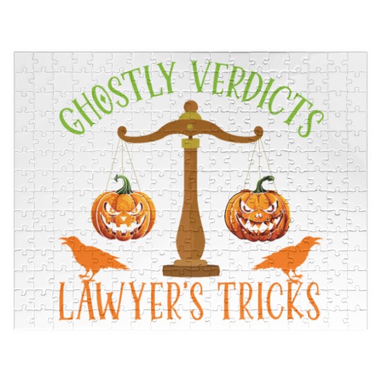 Ghostly Verdicts Lawyer's Tricks Lawyer Halloween Jigsaw Puzzles