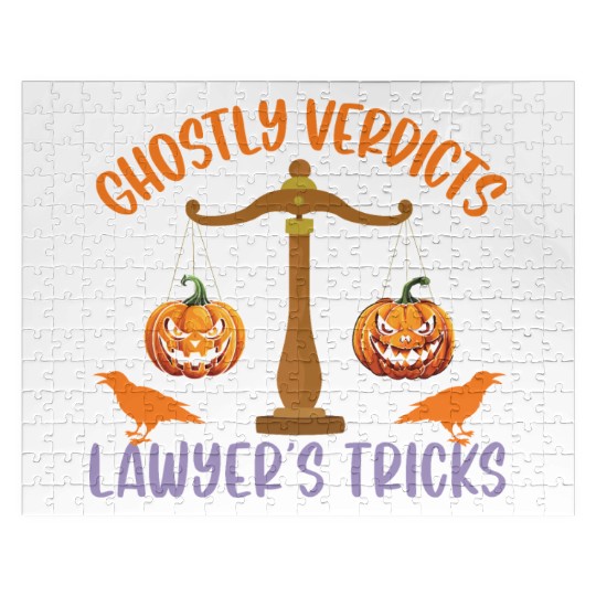 Ghostly Verdicts Lawyer's Tricks Lawyer Halloween Jigsaw Puzzles