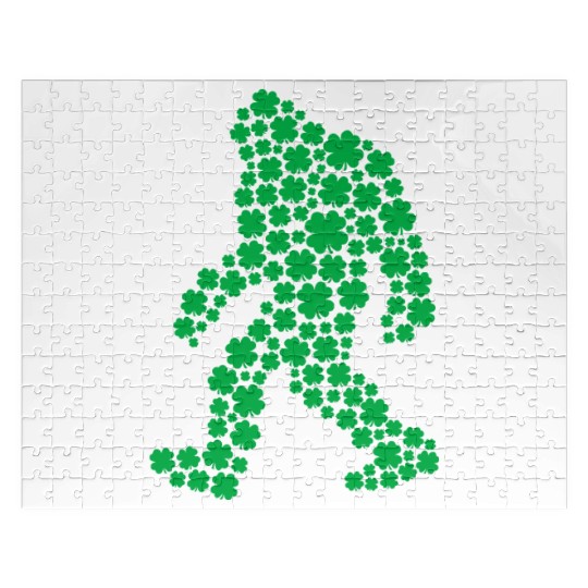 Clover Bigfoot St Patrick's Day Boys Shamrock Jigsaw Puzzles