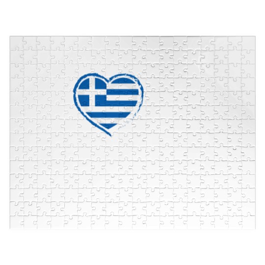 I Love My Greek Girlfriend Multi Nationality Jigsaw Puzzles