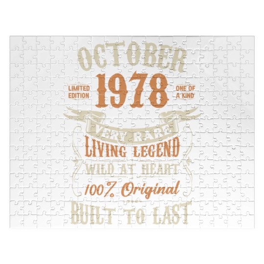 October 1978 Birthday Surprise Jigsaw Puzzles