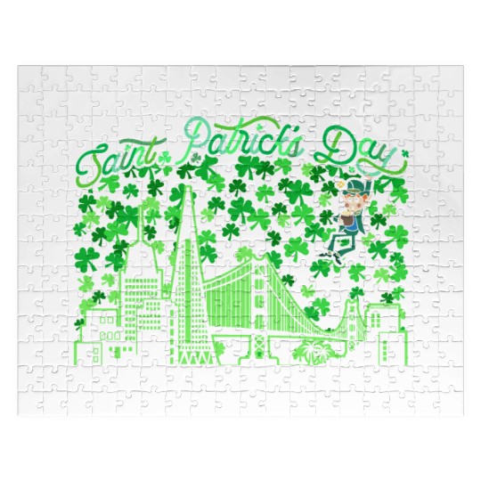 Saint Patrick's Day San Francisco California Jigsaw Puzzles