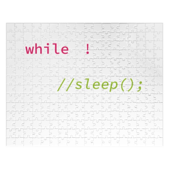 Funny Coding Computer Science Programmer Eat Sleep Jigsaw Puzzles