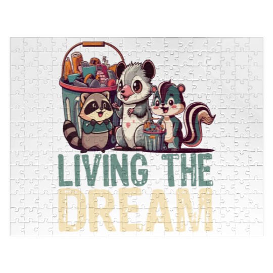 Living The Dream - Cute Anime Kawaii Japanese Love Jigsaw Puzzles