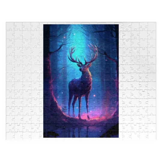 Deer In The Forest Mysterious Jigsaw Puzzles