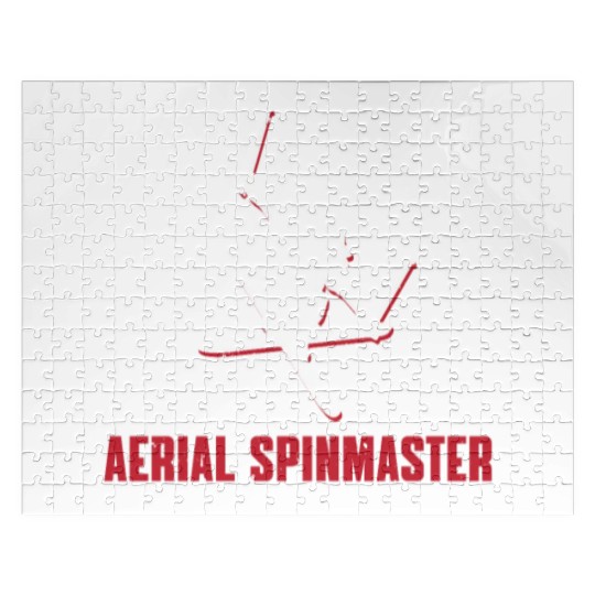 Aerial Spinmaster Freestyle Skiing Jigsaw Puzzles