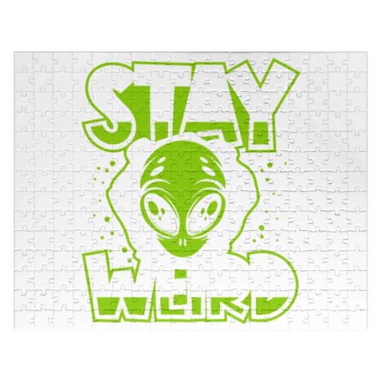 Stay Weird Extraterrestrial Ufo Conspiracy Alien Jigsaw Puzzles