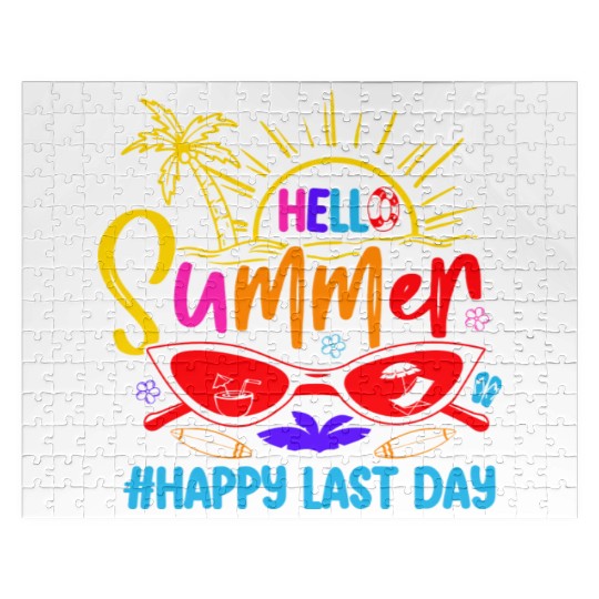 Hello Summer Last Day Last Day Of School Teacher Jigsaw Puzzles