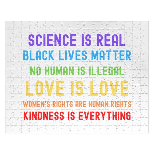 Science Is Real Black Lives Matter Jigsaw Puzzles