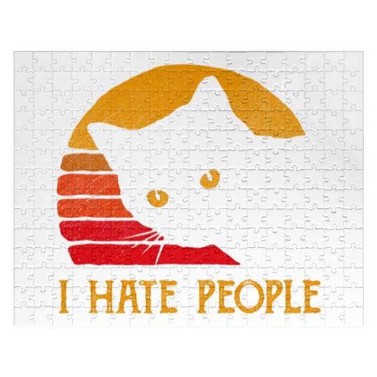 Cat I Hate People Jigsaw Puzzles