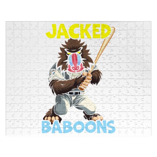 Baboon Monkey Lover Wildlife Animal Zookeeper Jigsaw Puzzles