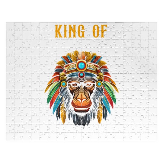 Baboon Monkey Lover Wildlife Animal Zookeeper Jigsaw Puzzles