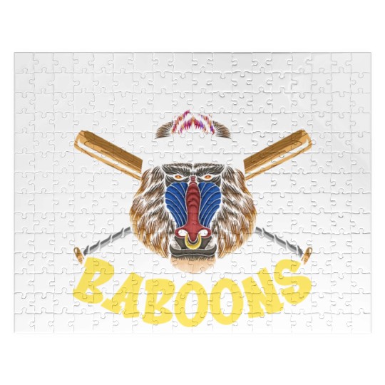 Baboon Monkey Lover Wildlife Animal Zookeeper Jigsaw Puzzles