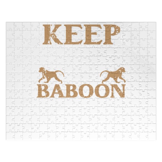 Baboon Monkey Lover Wildlife Animal Zookeeper Jigsaw Puzzles