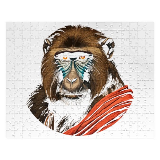 Baboon Monkey Lover Wildlife Animal Zookeeper Jigsaw Puzzles