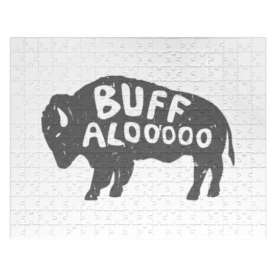 Distressed Buffalo Buffaloooooo American Bison Jigsaw Puzzles