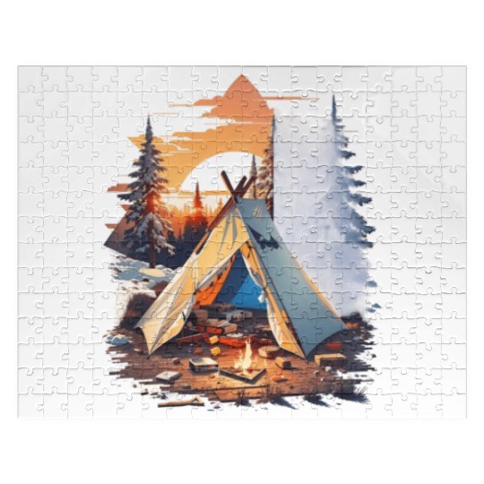 Ripped tent Unisex Jigsaw Puzzles