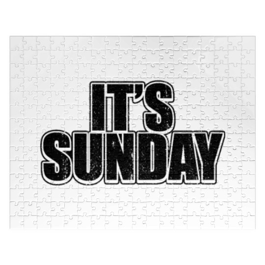 Grunge Sunday Black Weekly Prank Funny Graphics Jigsaw Puzzles