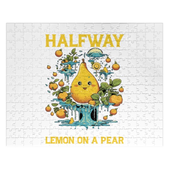 Woah We're Halfway There, Woah Lemon On A Pear 8 Jigsaw Puzzles
