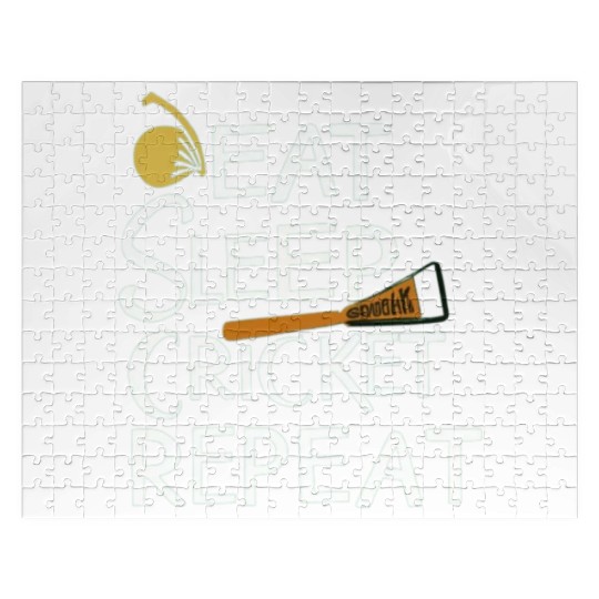 Eat Sleep Cricket Repeat: Cricket Lover's Jigsaw Puzzles