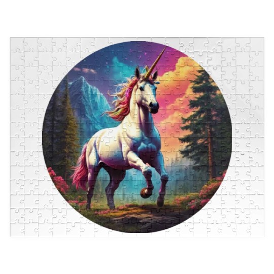Rainbow Unicorn Jigsaw Puzzles