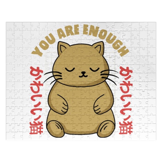 Cute Kawaii You are Enough Jigsaw Puzzles