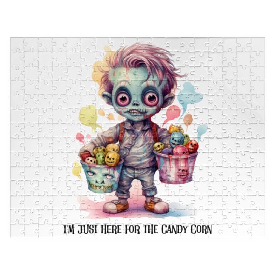I m Just Here For The Candy Corn Jigsaw Puzzles