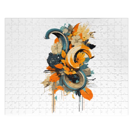 Abstract Banana Flower Jigsaw Puzzles