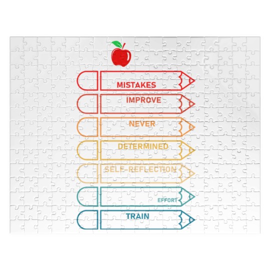 Growth Mindset Definition Motivational Quote Class Jigsaw Puzzles