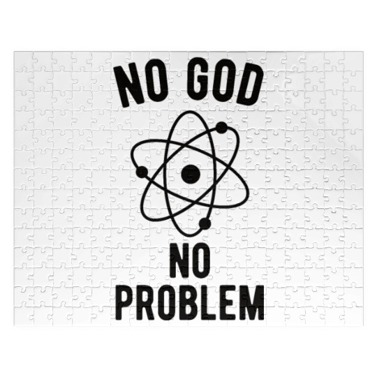 Atheist Atheism Anti Religion Securalism God Sucks Jigsaw Puzzles