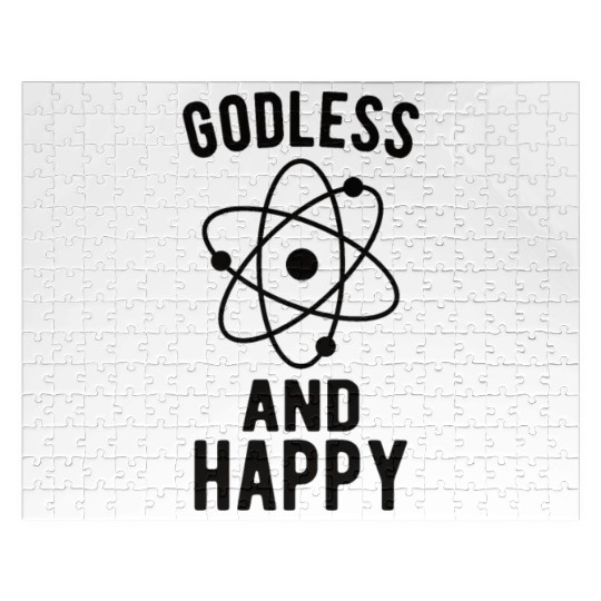 Atheist Atheism Anti Religion Securalism God Sucks Jigsaw Puzzles