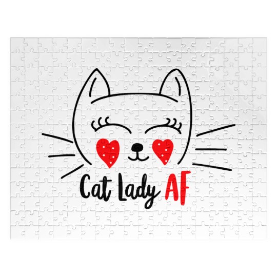 Cat Lady Af Jigsaw Puzzles