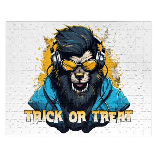 Halloween werewolf Jigsaw Puzzles