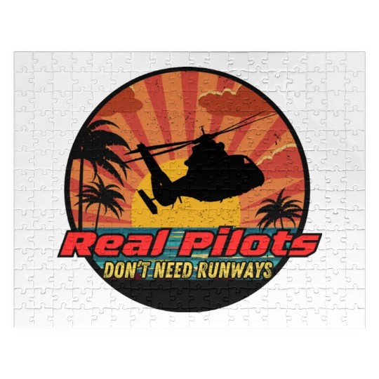 Real Pilots don't need runways Jigsaw Puzzles