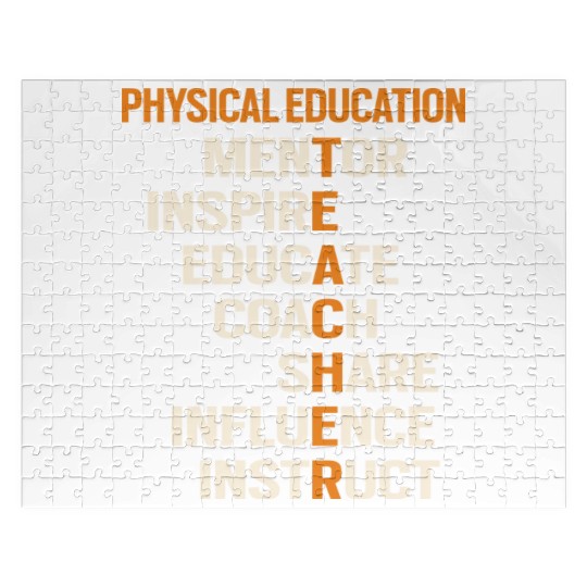 Pe Physical Education Teacher Teach Back To School Jigsaw Puzzles