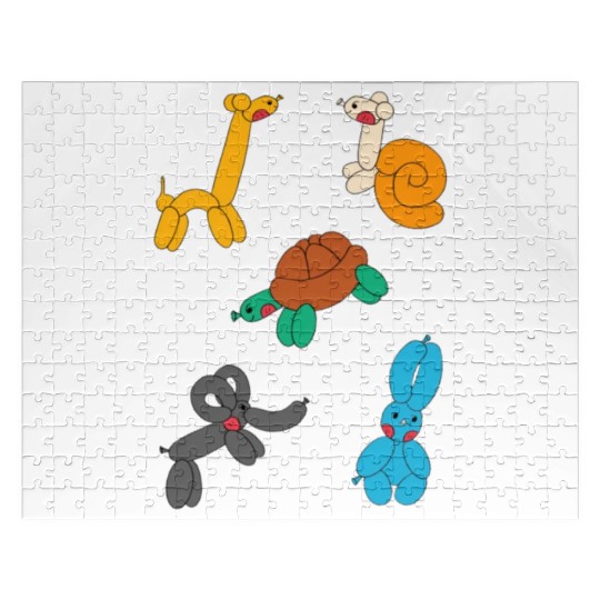 Cute Neon Animal Balloon Sticker Pack Jigsaw Puzzles