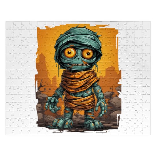 Halloween Spooky Cartoon Mummy Jigsaw Puzzles