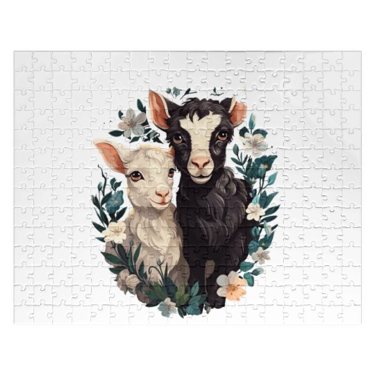 Goat Lover Kid Ranch Wool Farm Animal Farming Jigsaw Puzzles